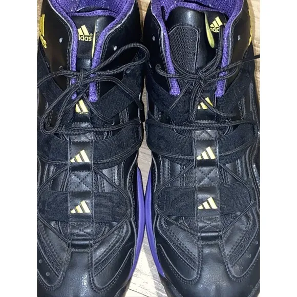 Adidas Top Ten 2000 Lakers Men’s Black Purple Mid-Calf Sneakers Sz 14