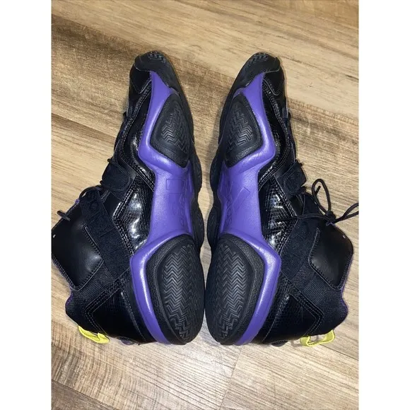 Adidas Top Ten 2000 Lakers Men’s Black Purple Mid-Calf Sneakers Sz 14