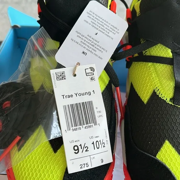 Adidas Trae Young 1 Atlanta Home of So So  Deaf Recordings Basketball Sneakers.