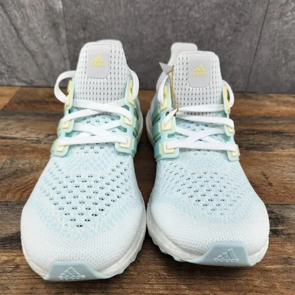 Adidas Ultraboost 1.0 Size 7.5 Womens White MInt Blue Casual Shoes IH7312