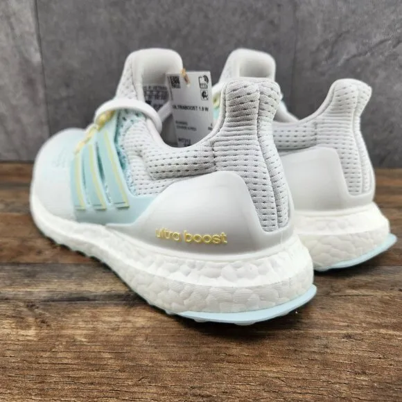 Adidas Ultraboost 1.0 Size 7.5 Womens White MInt Blue Casual Shoes IH7312
