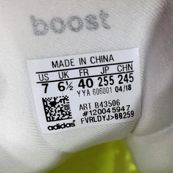 Adidas Ultraboost 1.0 Sneakers Unisex/Men #740 Size 7