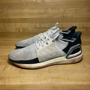 Adidas Ultra Boost 19 Running Shoes White Black Panda Oreo B37707 Size 11.5