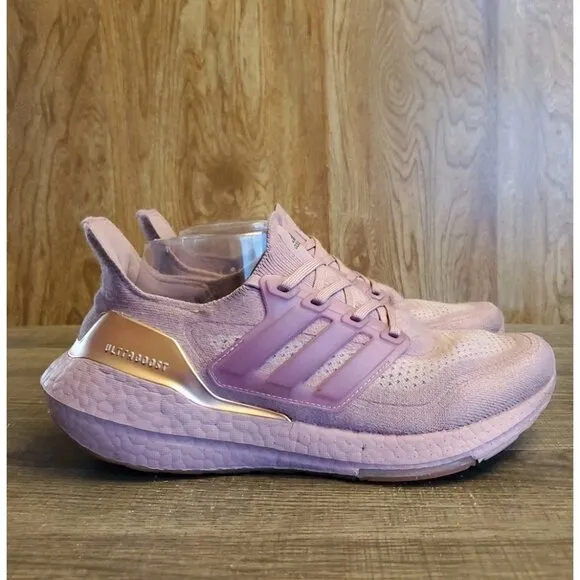 Adidas UltraBoost 21 Running Shoes Womens Size 8 Purple