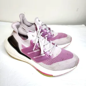 Adidas ULTRABOOST 21 Shoes Women Size 6.5 Ice Purple Rose Running Sneaker S23831