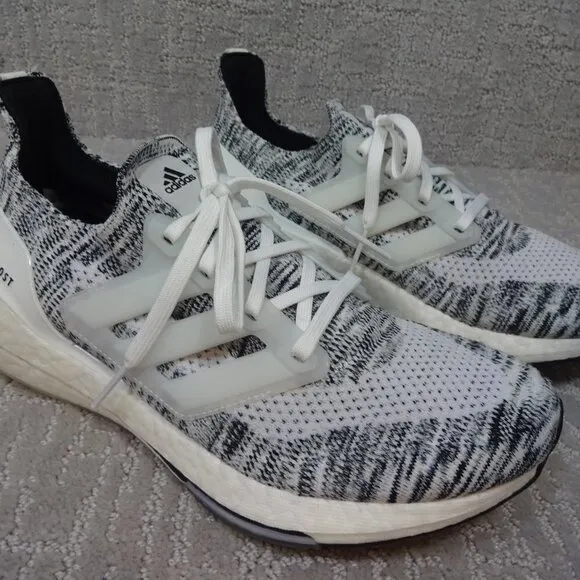 Adidas Ultraboost 21 Women's Size 10 US Oreo White Athletic Running Shoes GV7712