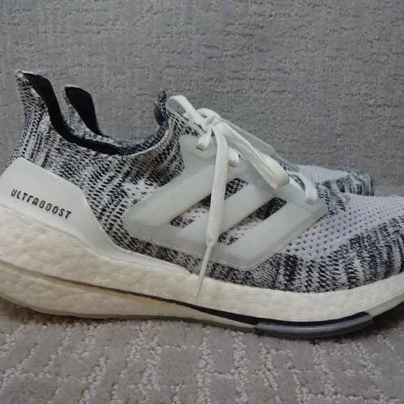 Adidas Ultraboost 21 Women's Size 10 US Oreo White Athletic Running Shoes GV7712