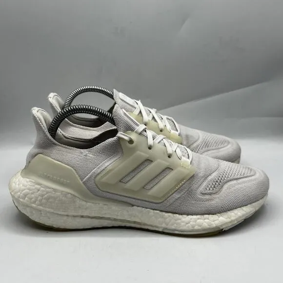 Adidas Ultraboost 22 Mens Size 7.5 Triple White Running Sneakers Shoes GX5459