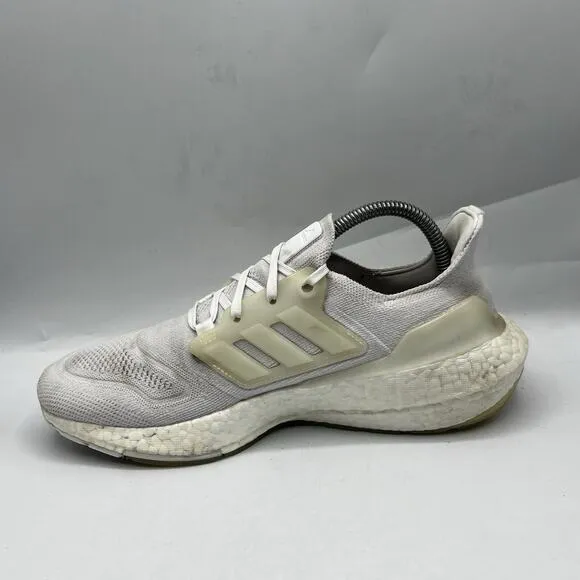 Adidas Ultraboost 22 Mens Size 7.5 Triple White Running Sneakers Shoes GX5459