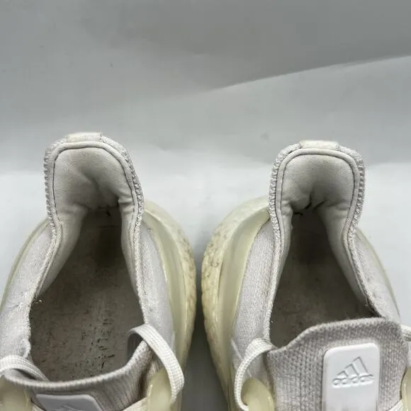 Adidas Ultraboost 22 Mens Size 7.5 Triple White Running Sneakers Shoes GX5459