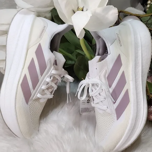 Adidas Ultraboost 5X Running Wonder White/Purple Womens Size 9.5 New JI3018