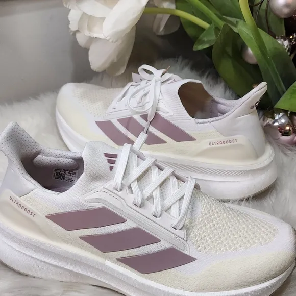 Adidas Ultraboost 5X Running Wonder White/Purple Womens Size 9.5 New JI3018