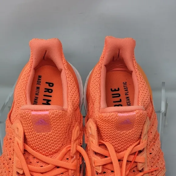 Adidas UltraBoost Clima DNA Orange White Running Shoes Mens Size 8 S42542 New