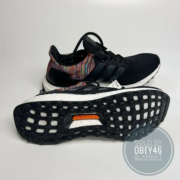 Adidas Ultraboost DNA Core Black Metallic Running Shoes  FZ3807 Size 8.5