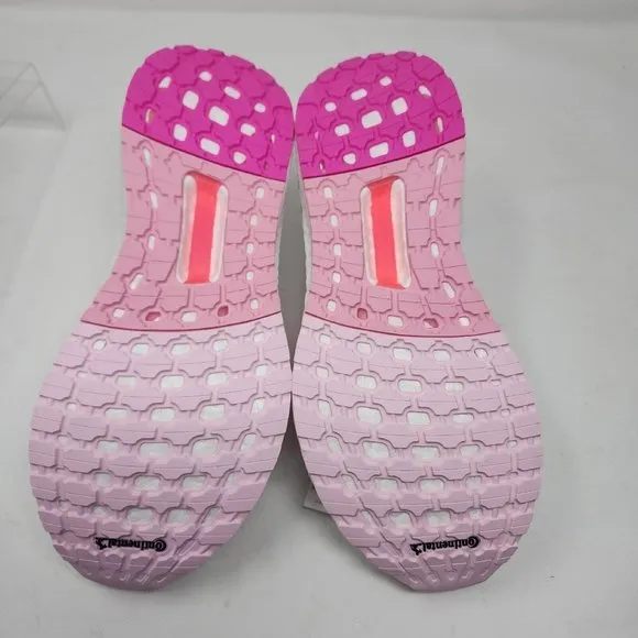 Adidas Ultraboost Running Shoes Mens 7 White Pink CC1 ClimaCool 3 Stripes Knit