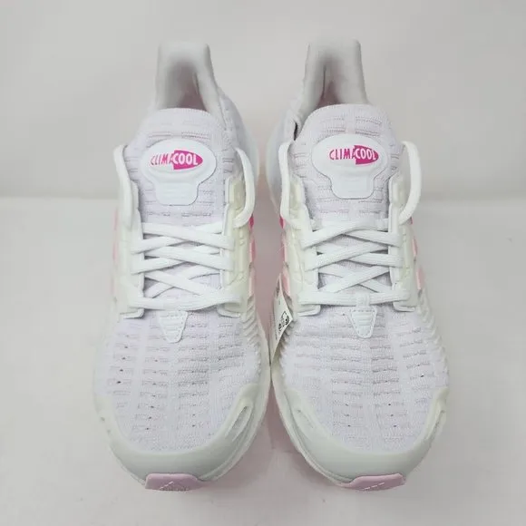 Adidas Ultraboost Running Shoes Mens 7 White Pink CC1 ClimaCool 3 Stripes Knit