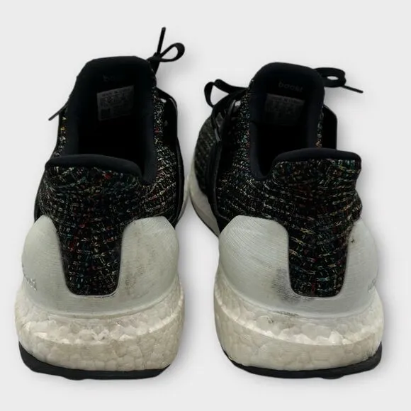 Adidas Ultraboost Athletic Running Shoes Black Multi Color F35232 Men Size 10.5