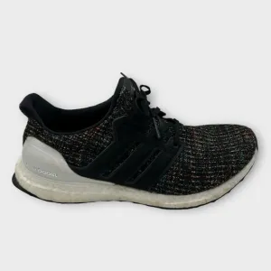 Adidas Ultraboost Athletic Running Shoes Black Multi Color F35232 Men Size 10.5