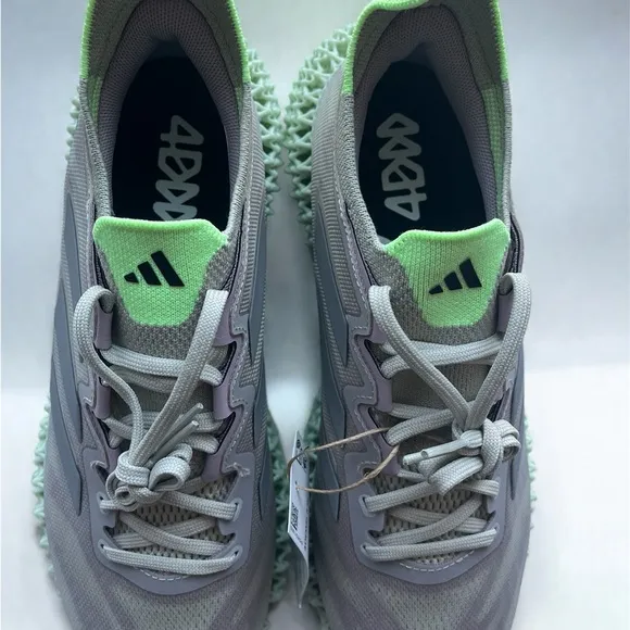 Adidas Women’s 4DFWD 3 Gray &amp; Green Matte Running Shoes Size 8