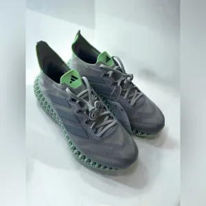 Adidas Women’s 4DFWD 3 Gray &amp; Green Matte Running Shoes Size 8