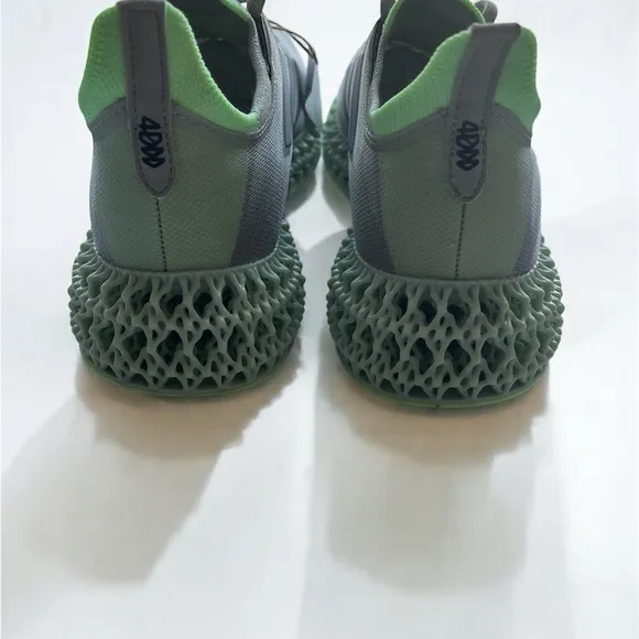 Adidas Women’s 4DFWD 3 Gray &amp; Green Matte Running Shoes Size 8