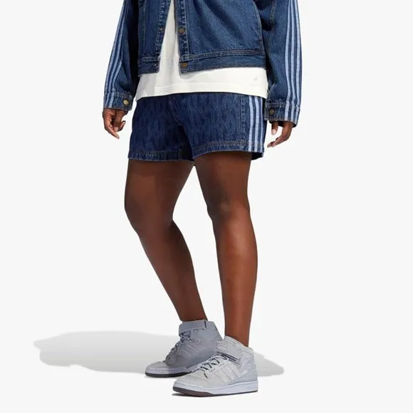 adidas x IVY PARK Unisex Monogram Denim Short H61702