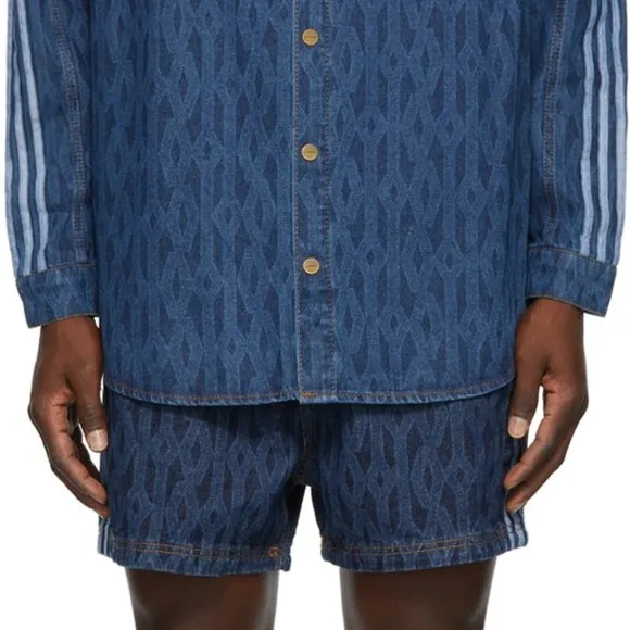 adidas x IVY PARK Unisex Monogram Denim Short H61702