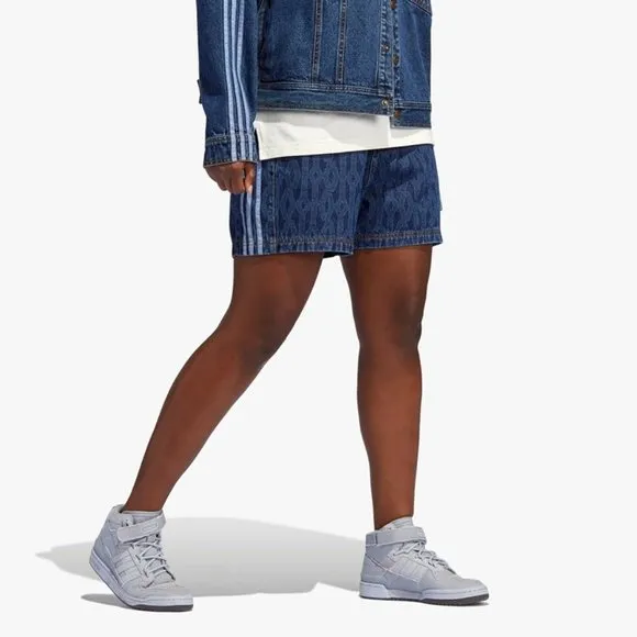 adidas x IVY PARK Unisex Monogram Denim Short H61702