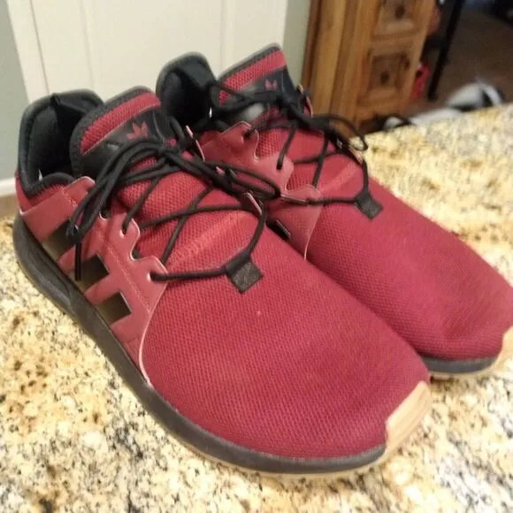 Adidas XLPR Sneakers Men's Size 10.5 Burgundy Gum EF2779 Athletic Sneakers