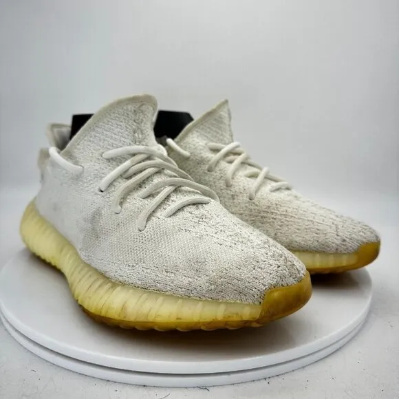 Adidas Yeezy Boost 350 V2 Low Men Size 6 CP9366 Cream Triple White Casual Shoes