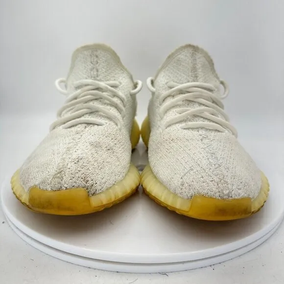 Adidas Yeezy Boost 350 V2 Low Men Size 6 CP9366 Cream Triple White Casual Shoes