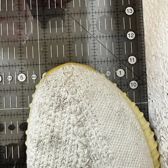 Adidas Yeezy Boost 350 V2 Low Men Size 6 CP9366 Cream Triple White Casual Shoes