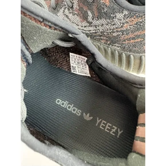 Adidas Yeezy Boost 350 V2 MX Rock Men's Sneakers 7 Black Athletic Shoes GW3774