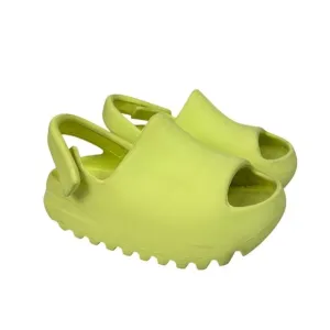 Adidas Yeezy Glow Green Clogs Slingback Sandals Kid's 7K