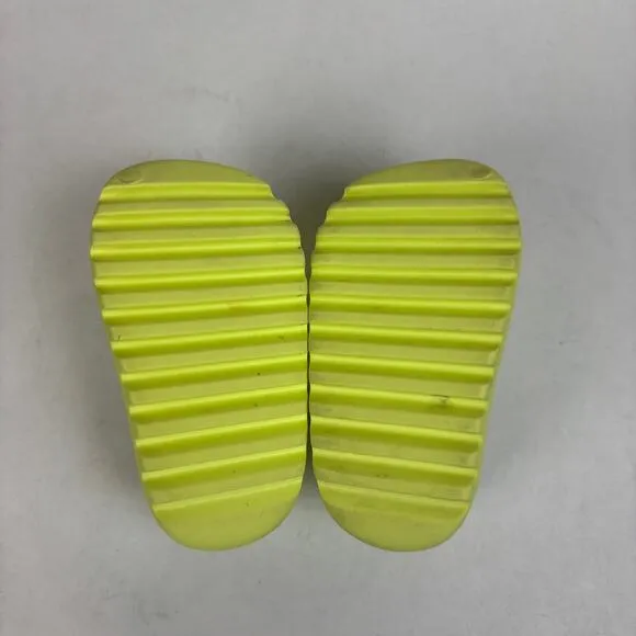 Adidas Yeezy Glow Green Clogs Slingback Sandals Kid's 7K