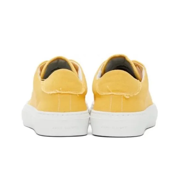 Adidas Yellow Sneakers Unisex with White Laces