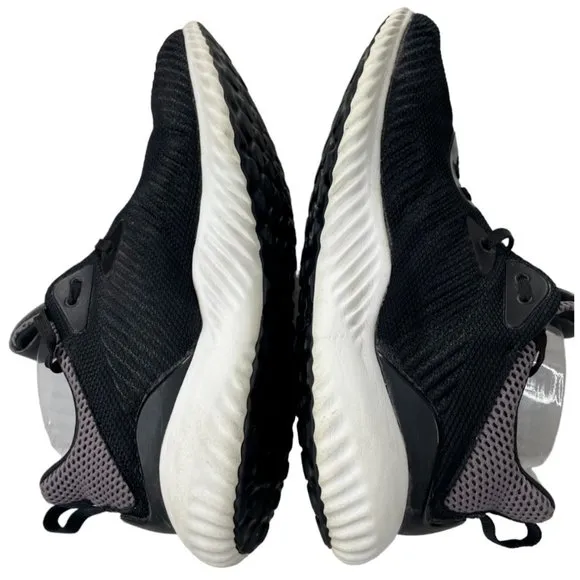 Adidas Youth Alphabounce Black/Gray Running Shoes Size 6.5M (BB7095)