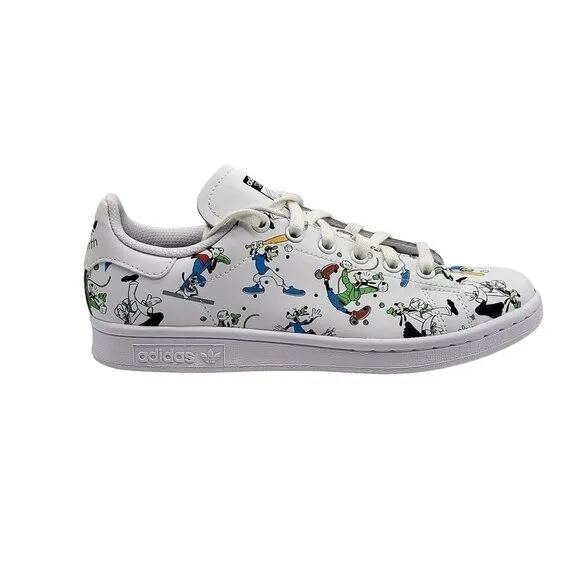 Adidas Youth Stan Smith Goofy White Black Shoes Size 5
