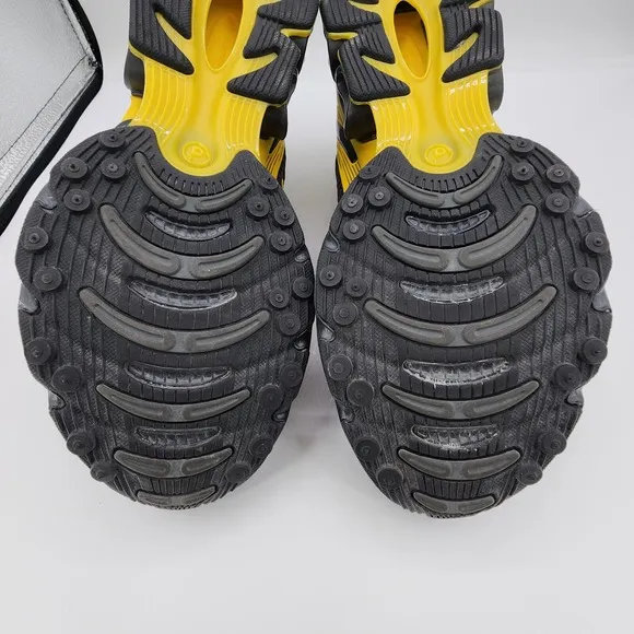 Adidas ZX 8000 PB Running Shoes Mens 12 Dark Gray Yellow Bounce Sole Sneakers