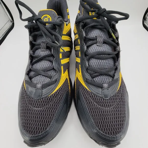Adidas ZX 8000 PB Running Shoes Mens 12 Dark Gray Yellow Bounce Sole Sneakers
