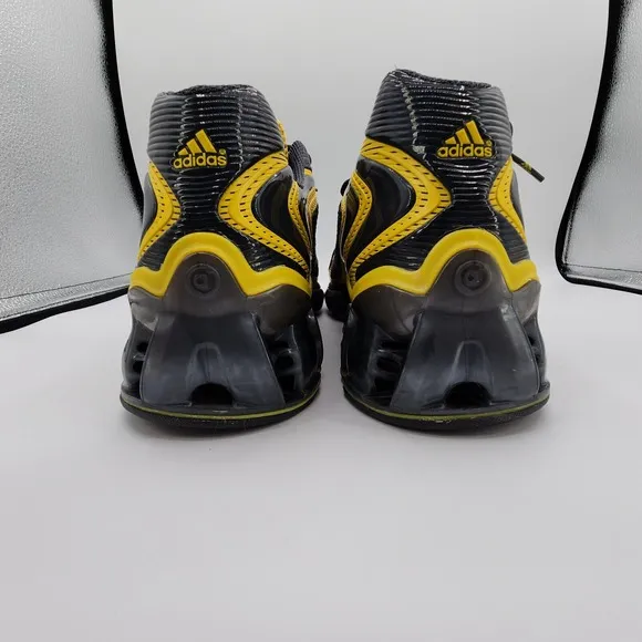 Adidas ZX 8000 PB Running Shoes Mens 12 Dark Gray Yellow Bounce Sole Sneakers
