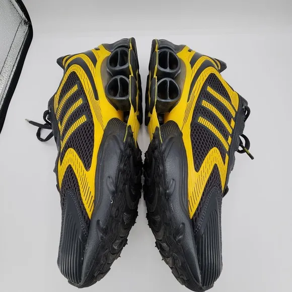 Adidas ZX 8000 PB Running Shoes Mens 12 Dark Gray Yellow Bounce Sole Sneakers