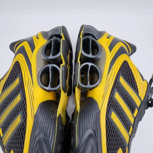 Adidas ZX 8000 PB Running Shoes Mens 12 Dark Gray Yellow Bounce Sole Sneakers