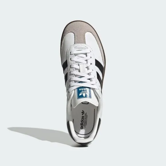 Adidas Samba OG IE3677 Sneaker Unisex Kids 2 White Black Lifestyle Shoes EEE3711