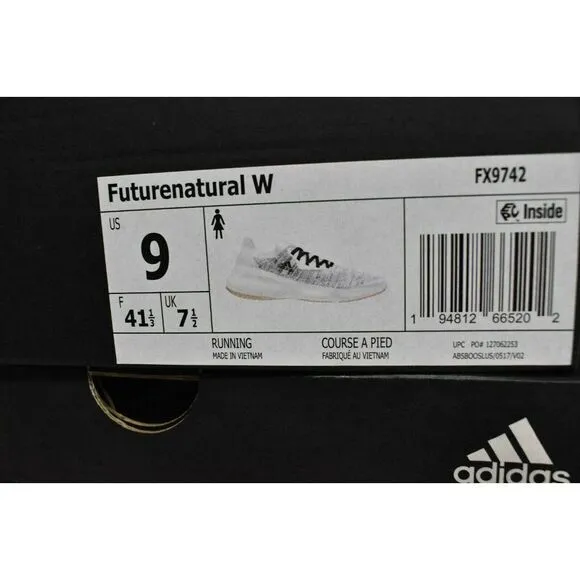 Adidas Womens Size 9 Futurenatural W White Black Running Sneakers Shoes FX9742