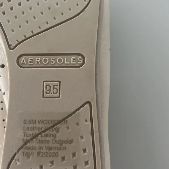 Aerosoles Leather Ballet Flats Wooster Ivory