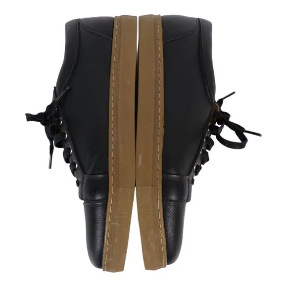 Ahimsa Black Vegan Leather Sneakers Men Sz 9 Women Sz 12 New/Near New  #897