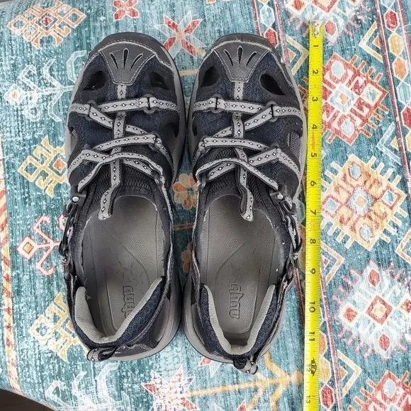 Ahnu Black Gray Sandal Men Shoe