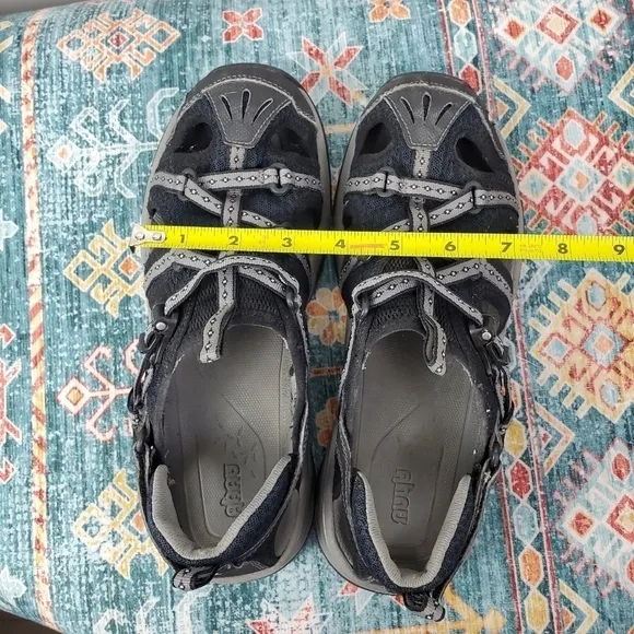 Ahnu Black Gray Sandal Men Shoe
