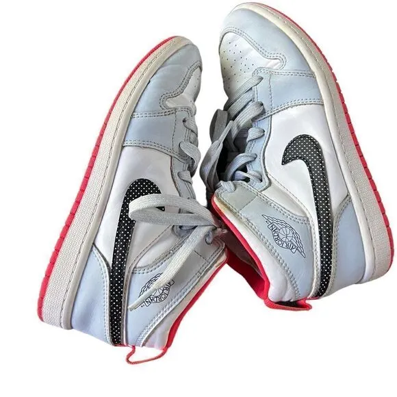 Air Jordan 1 Mid GS 'Half Blue' Youth Sneakers unisex size 12C